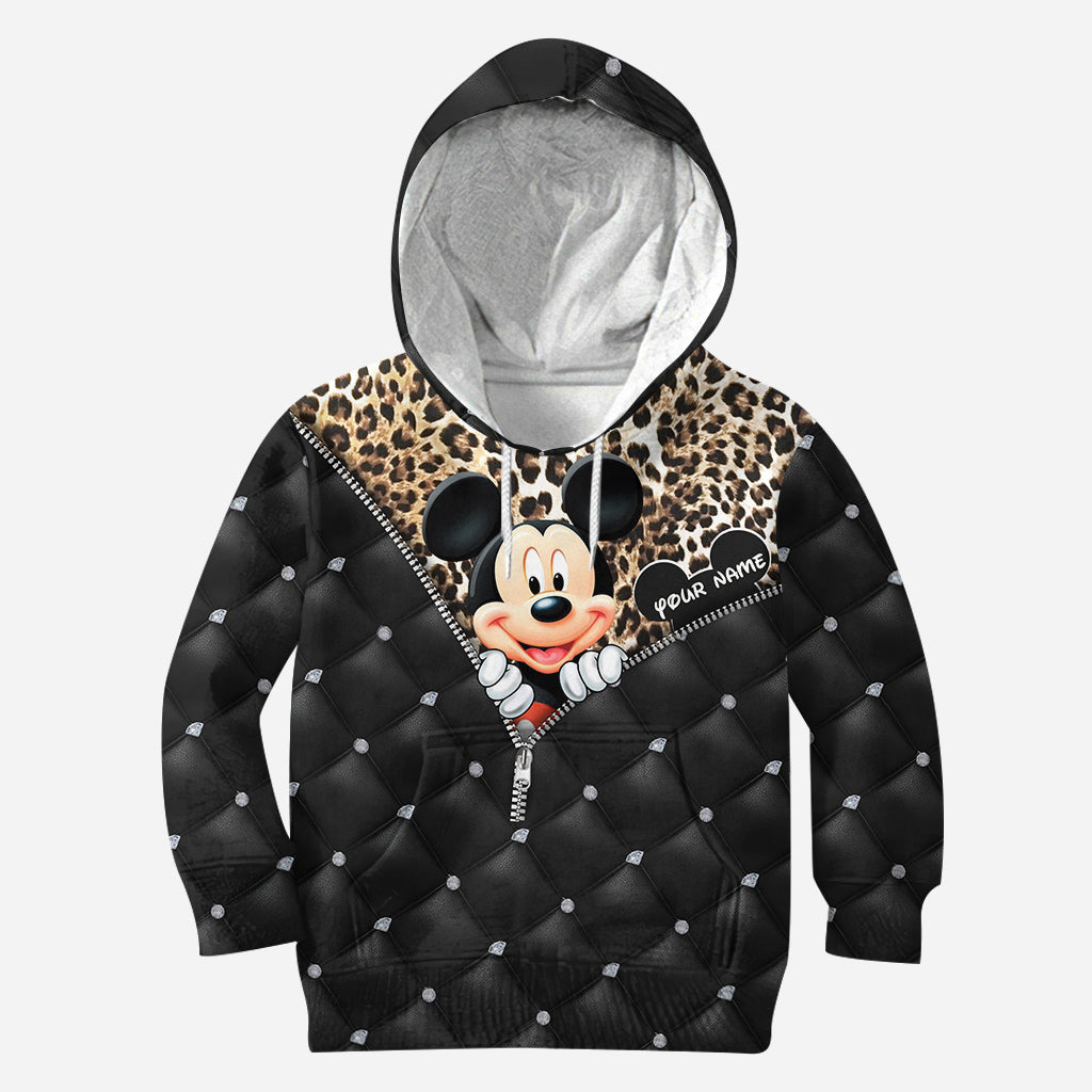 Personalized Mickey Mouse Hoodie All Over Print Gift for Kids