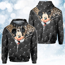 Load image into Gallery viewer, Personalized Mickey Mouse Hoodie All Over Print Gift for Kids
