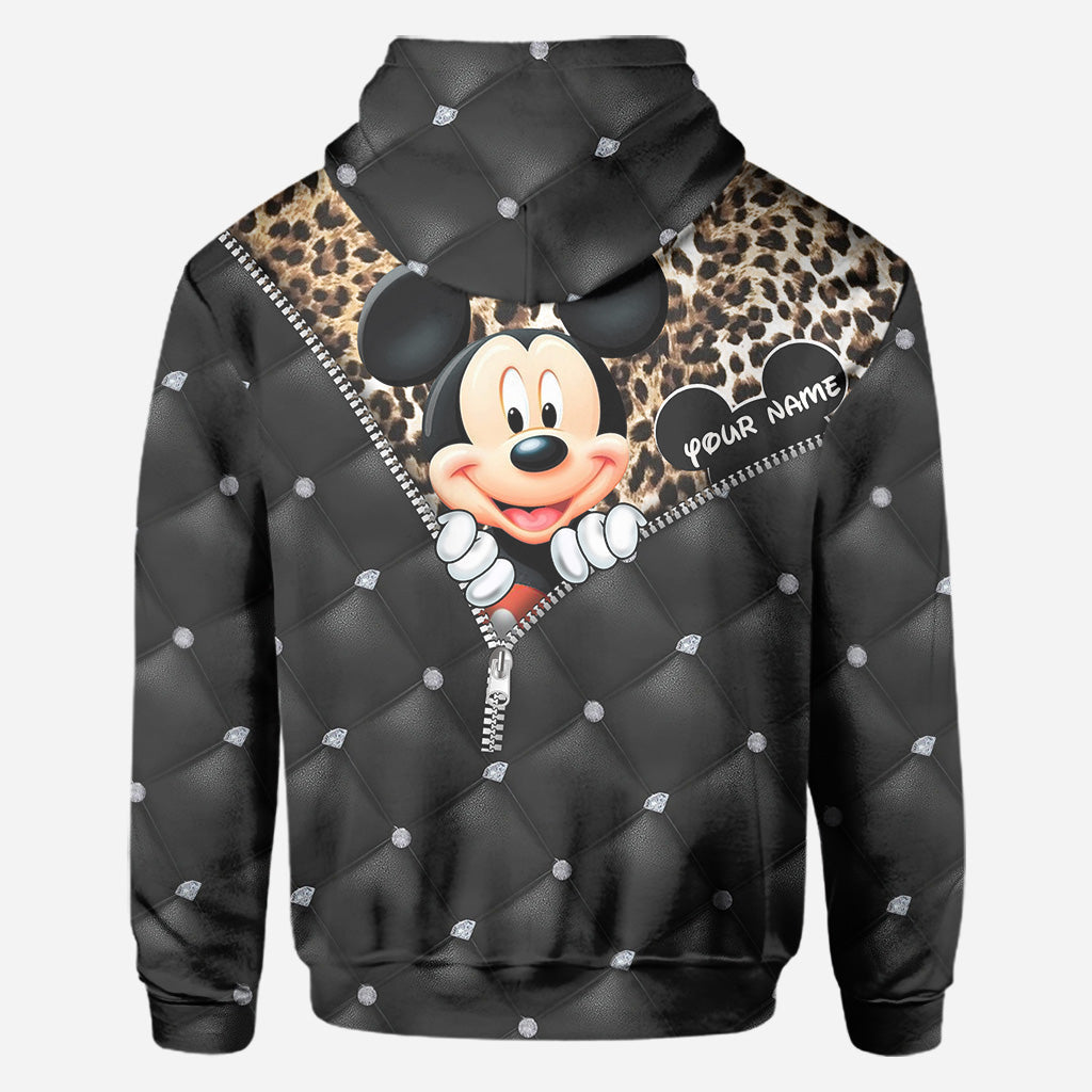 Personalized Mickey Mouse Hoodie All Over Print Gift for Kids