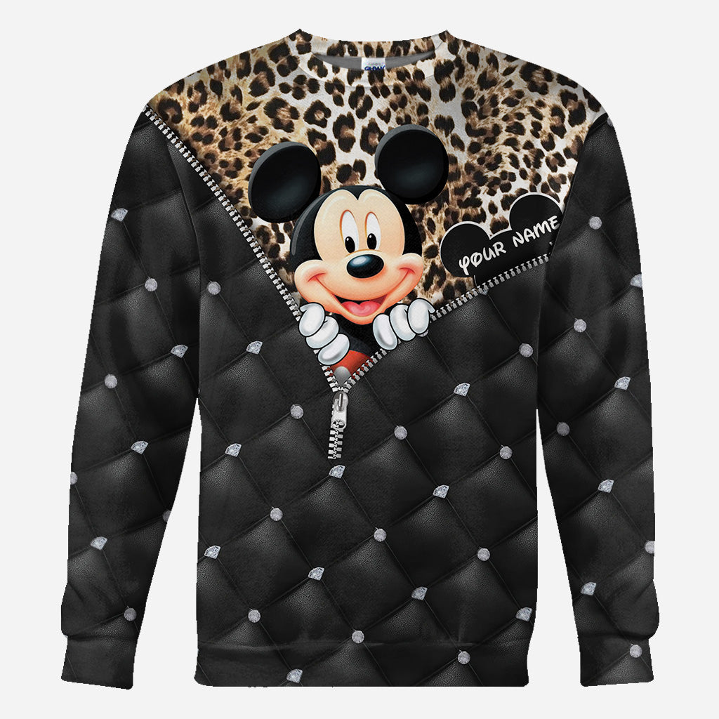 Personalized Mickey Mouse Hoodie All Over Print Gift for Kids