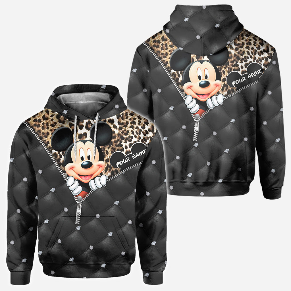 Personalized Mickey Mouse Hoodie All Over Print Gift for Kids