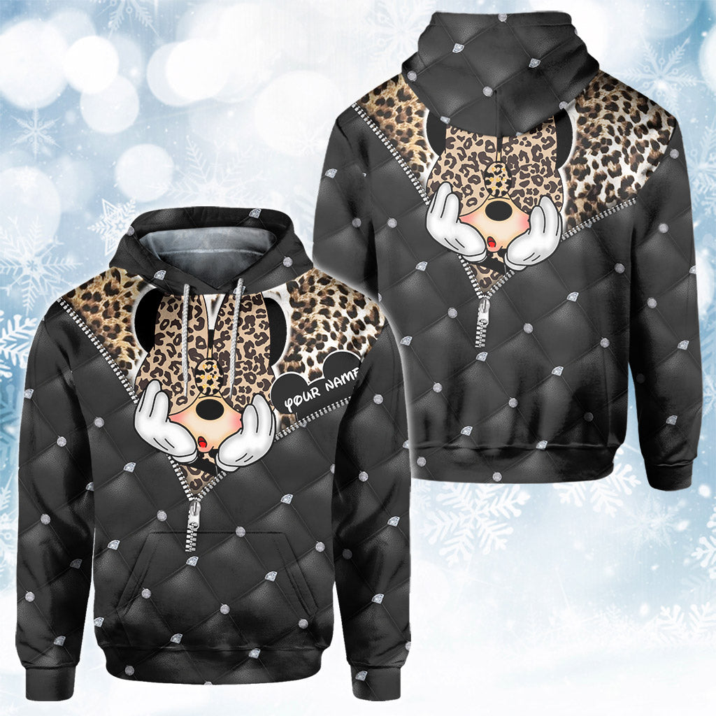 Personalized Magical Mouse Ears All Over Hoodie Custom Name Gift