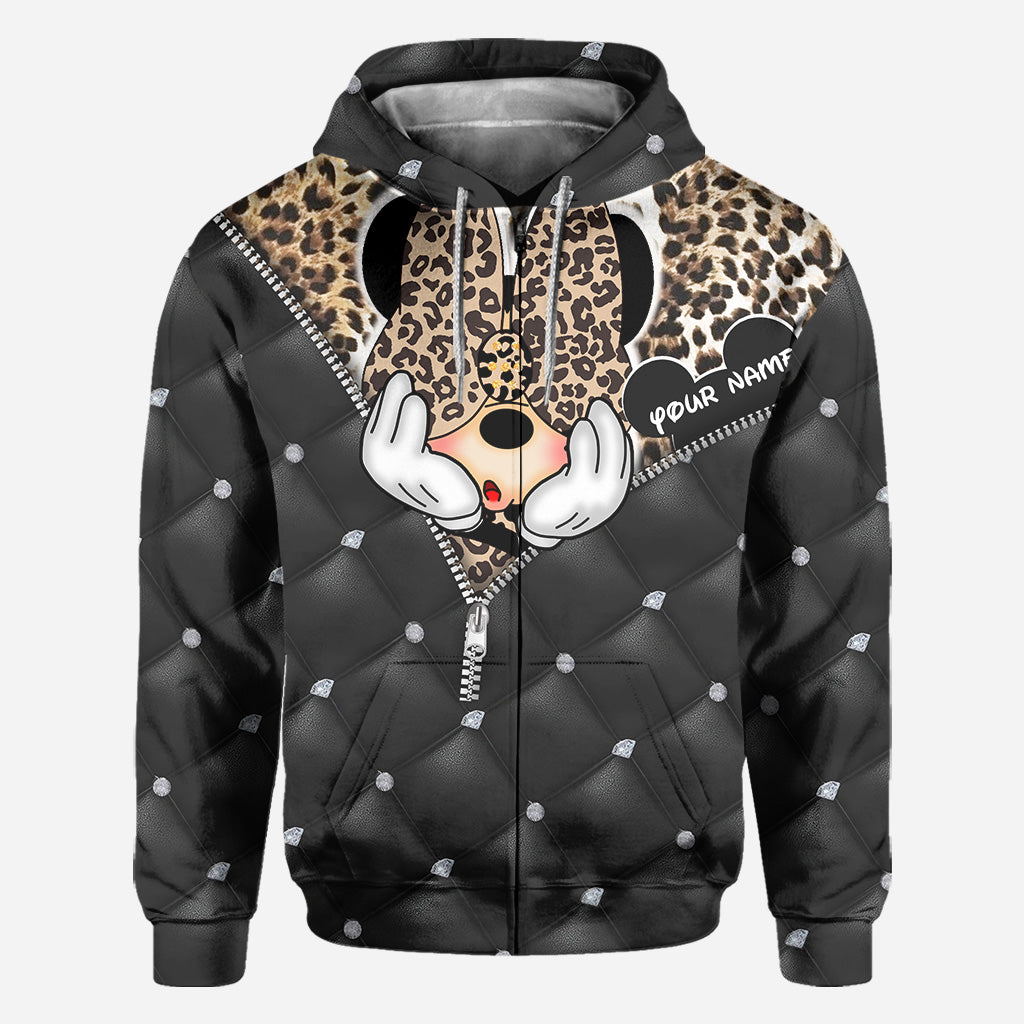 Personalized Magical Mouse Ears All Over Hoodie Custom Name Gift