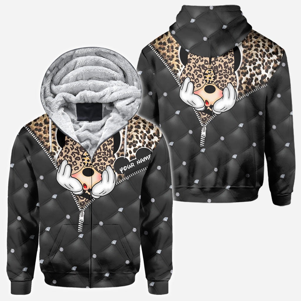 Personalized Magical Mouse Ears All Over Hoodie Custom Name Gift