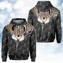 Load image into Gallery viewer, Personalized Magical Mouse Ears All Over Hoodie Custom Name Gift
