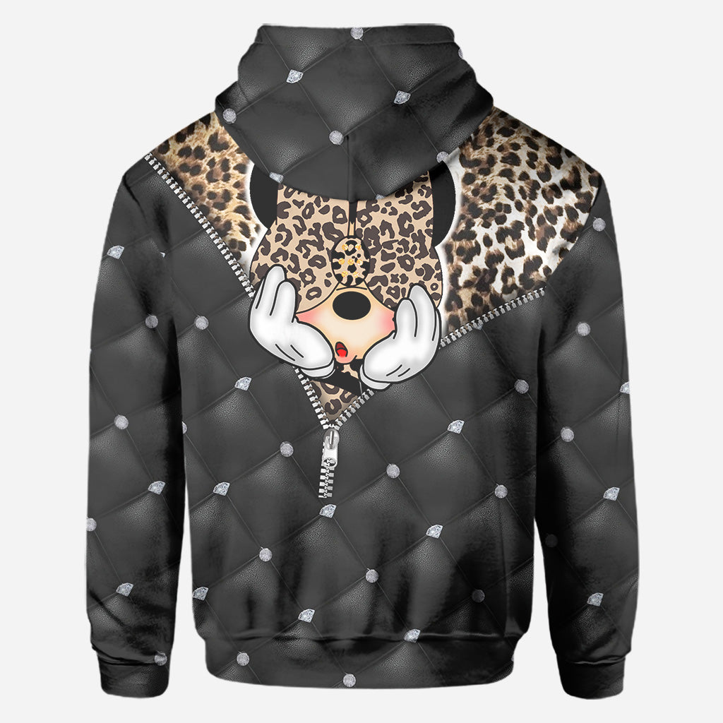 Personalized Magical Mouse Ears All Over Hoodie Custom Name Gift