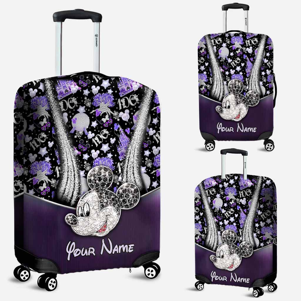 Personalized Mickey Mouse Luggage Cover Custom Name Travel Gift