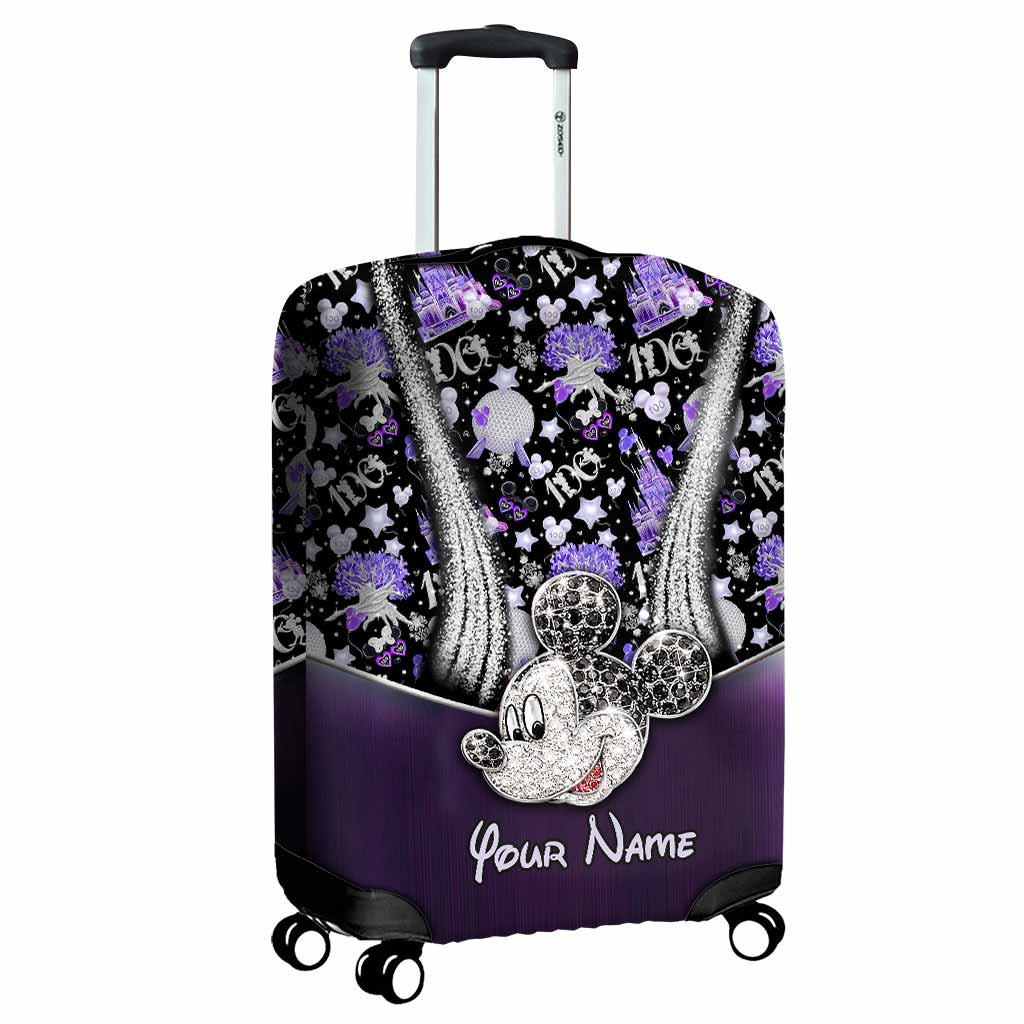 Personalized Mickey Mouse Luggage Cover Custom Name Travel Gift