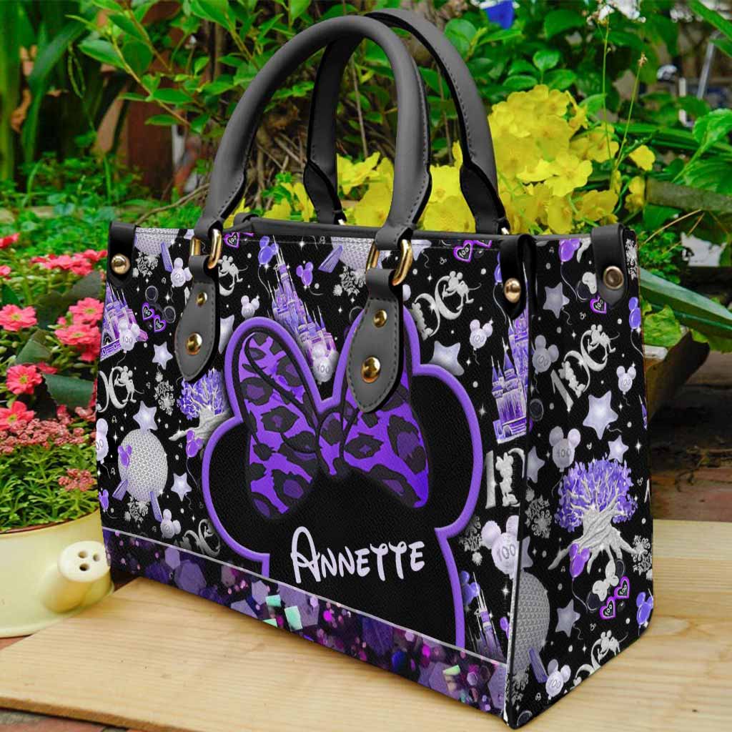 Personalized Leather Handbag Custom Name Gift for Her