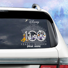 Load image into Gallery viewer, Personalized Disney 100 Years of Wonder Decal for Cars &amp; Laptops
