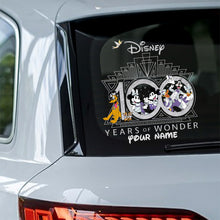 Load image into Gallery viewer, Personalized Disney 100 Years of Wonder Decal for Cars &amp; Laptops
