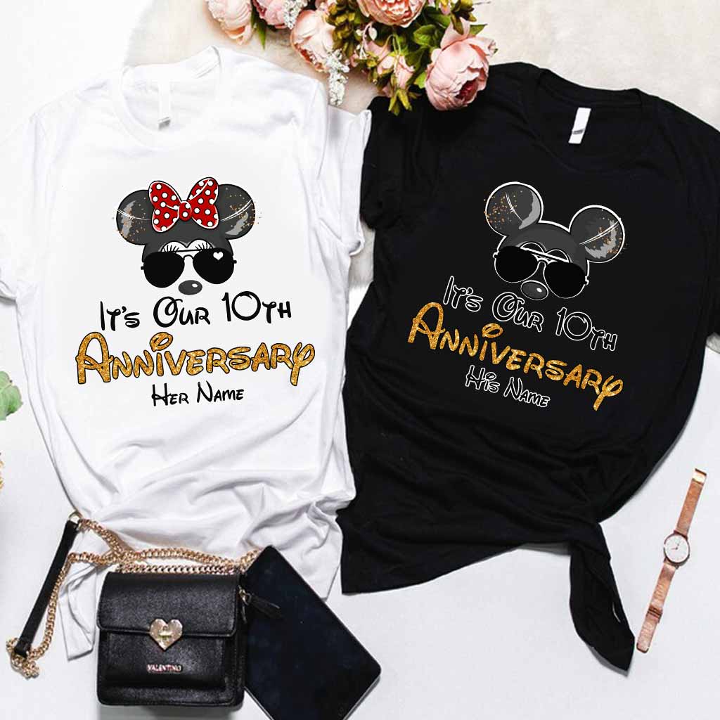 Personalized Anniversary T-shirt & Hoodie with Custom Names