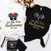 Load image into Gallery viewer, Personalized Anniversary T-shirt &amp; Hoodie with Custom Names
