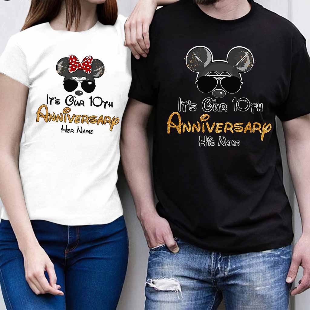Personalized Anniversary T-shirt & Hoodie with Custom Names