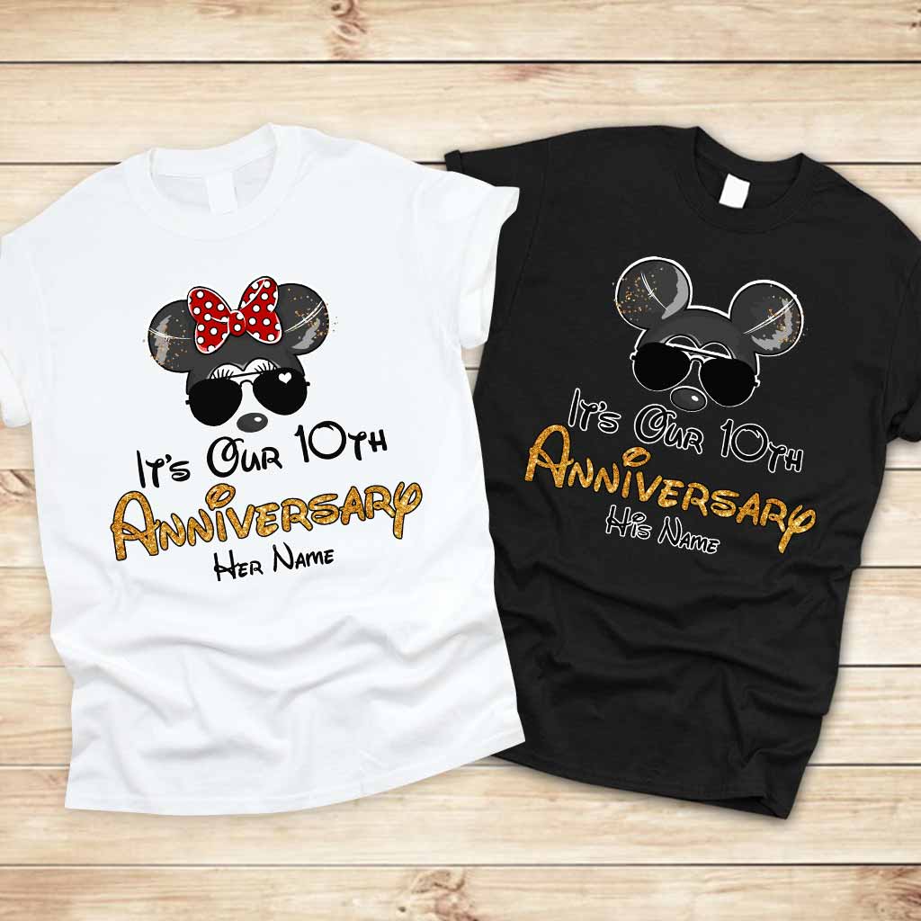 Personalized Anniversary T-shirt & Hoodie with Custom Names