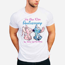 Load image into Gallery viewer, Personalized Anniversary T-Shirt &amp; Hoodie Custom Names Gift for Couples
