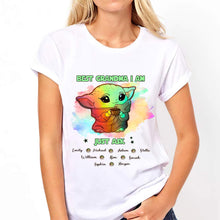 Load image into Gallery viewer, Personalized Best Grandma T-shirt &amp; Hoodie with Custom Names Gift
