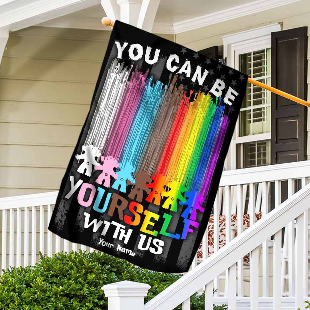 Personalized LGBT Support House Flag - Unique Gift for Garden or Decor