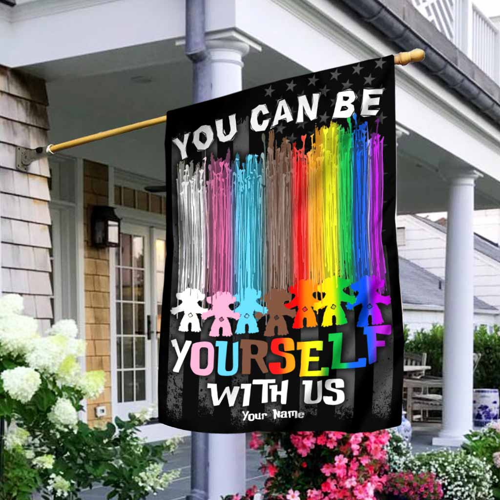 Personalized LGBT Support House Flag - Unique Gift for Garden or Decor