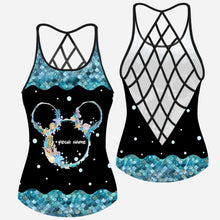 Load image into Gallery viewer, Personalized Mouse Cross Tank Top Custom Name Gift for Birthday
