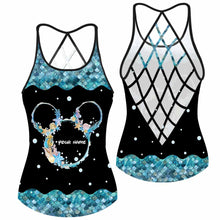 Load image into Gallery viewer, Personalized Mouse Cross Tank Top Custom Name Gift for Birthday
