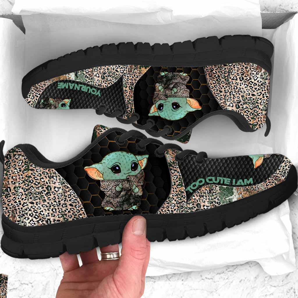 Personalized Too Cute I Am Sneakers Custom Name Gift for Kids