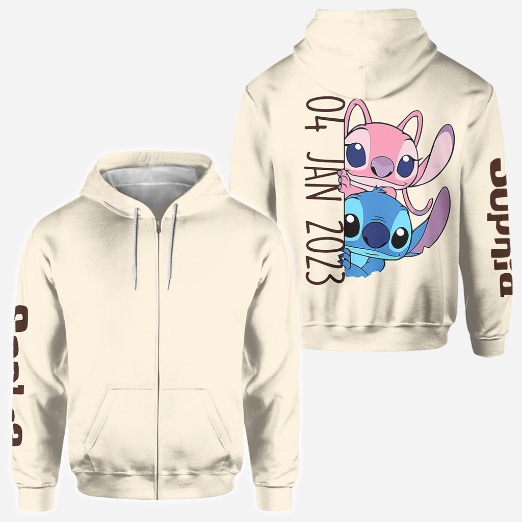 Personalized Ohana All-Over Shirt Custom Couple Gift