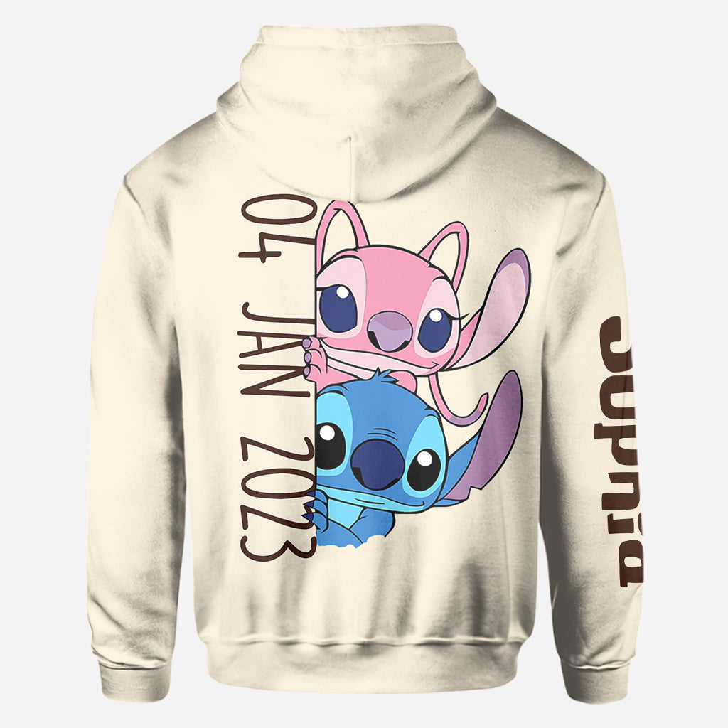 Personalized Ohana All-Over Shirt Custom Couple Gift