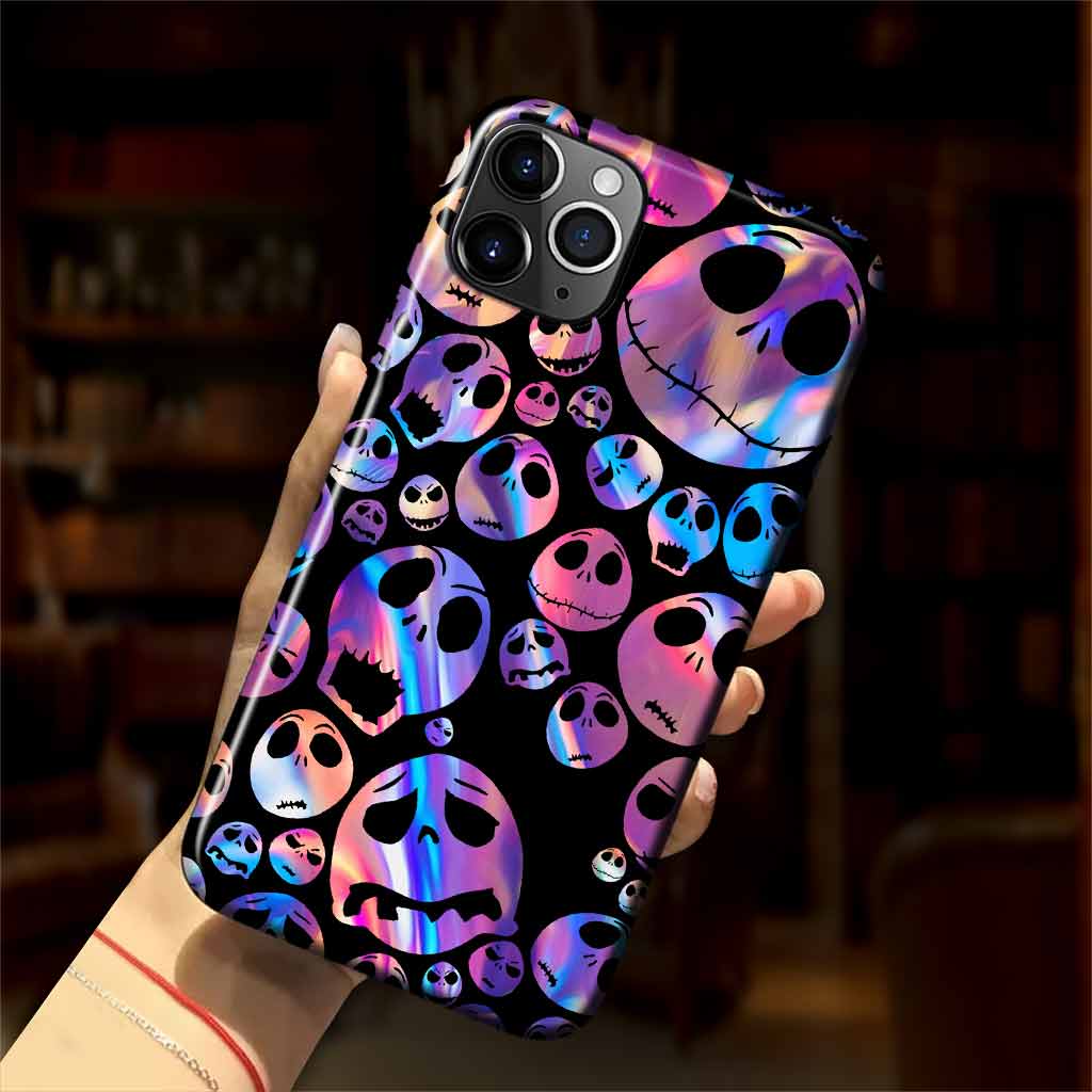 Personalized Nightmare Purple Hologram Phone Case for Halloween Gift