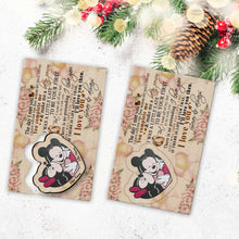 Load image into Gallery viewer, Personalized Christmas Mouse Wooden Pop Out Ornament Gift for Husband
