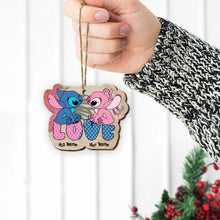 Load image into Gallery viewer, Personalized Ohana Wooden Ornament for Husband - Christmas Gift
