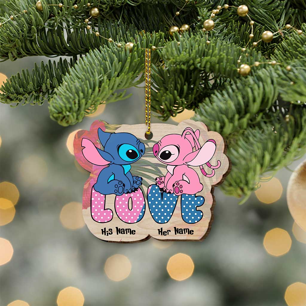 Personalized Ohana Wooden Ornament for Husband - Christmas Gift