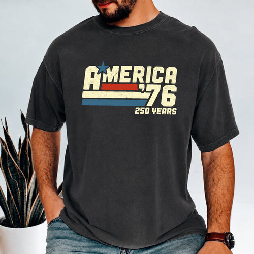 Personalized Retro 4th of July Comfort Shirt Custom Name Gift
