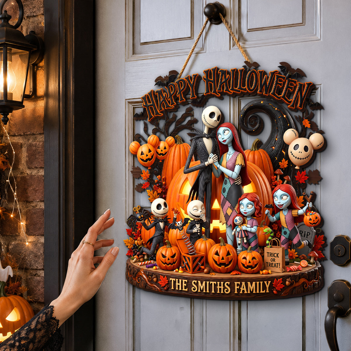 Personalized Halloween Metal Sign for Family - Spooky Decor Gift