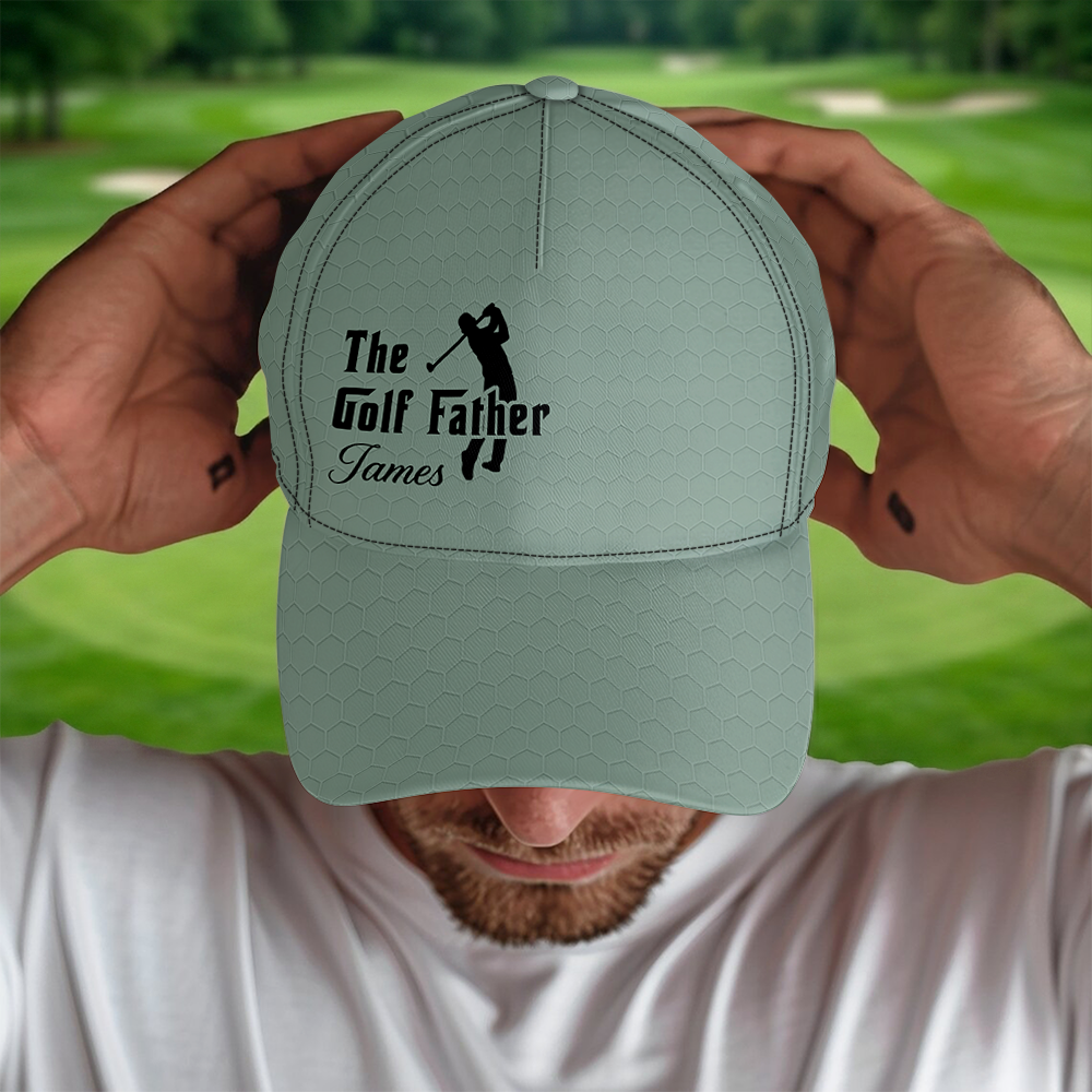 Personalized Golf Father Cap Custom Name Gift for Dad