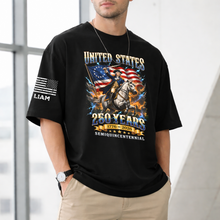 Load image into Gallery viewer, Personalized 250th Anniversary Eagle T-Shirt USA Gift
