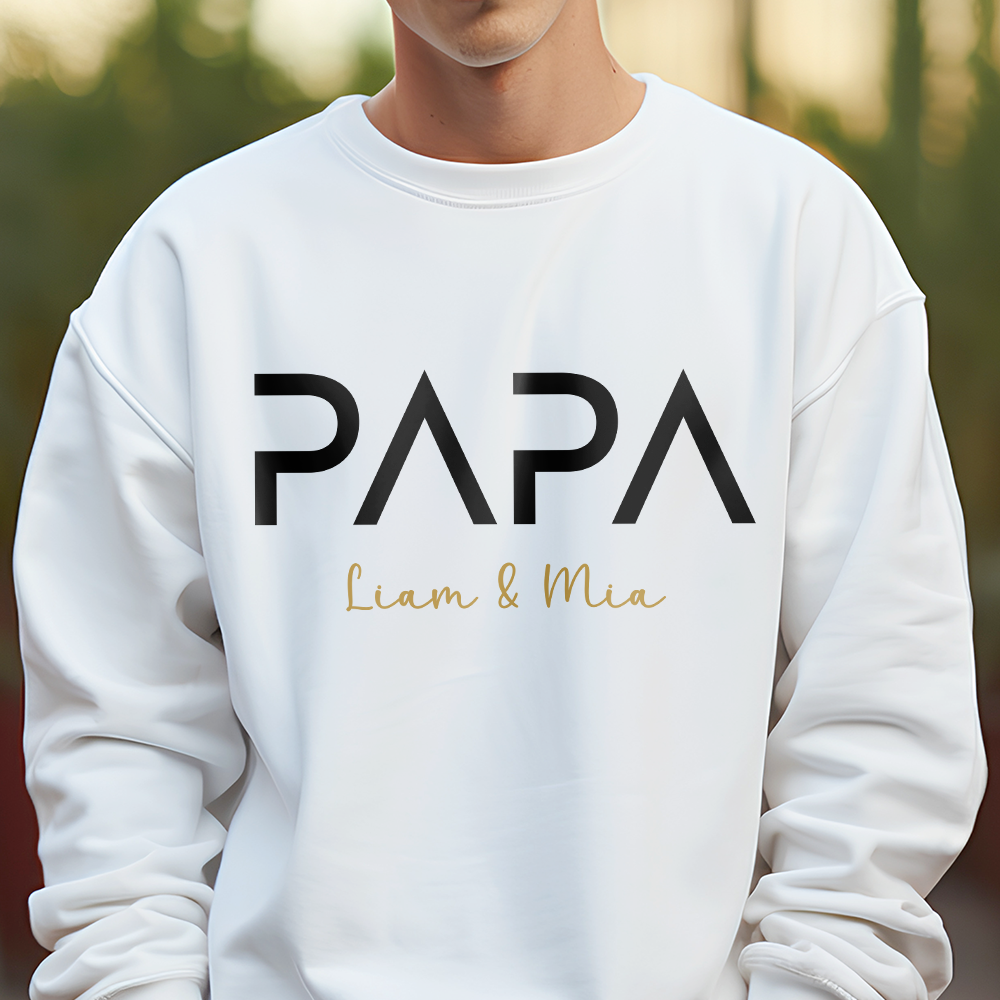 Personalized Bright Shirt Custom Name Gift for Papa Dad
