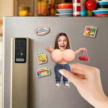 Load image into Gallery viewer, Personalized Photo Squishy Fridge Magnet Gift for Dog Mom/Dad
