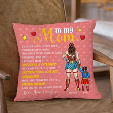 Load image into Gallery viewer, Personalized Superhero Pillow Gift for Mom | Mothers Day
