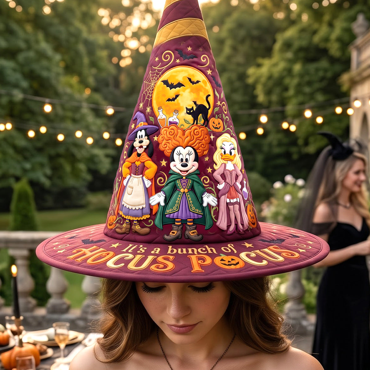 Personalized Quilted Witch Hat Custom Name Halloween Gift