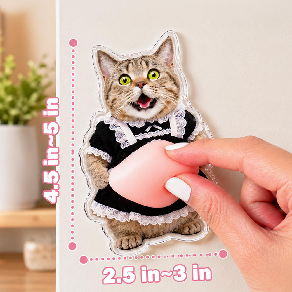Personalized Funny Photo Squishy Fridge Magnet Gift for Dog Lovers