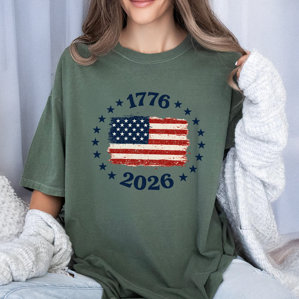 Patriotic USA Flag Comfort Shirt Custom Independence Day Gift