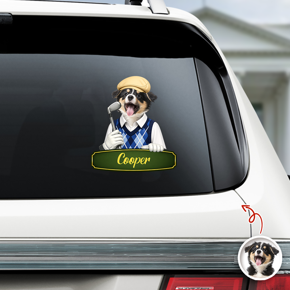 Personalized Dog Cat Photo Car Window Decal Sticker Gift for Dad