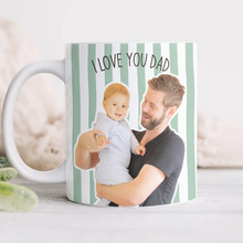 Load image into Gallery viewer, Personalized Photo Coffee Mug Custom Gift for Dad New Dad
