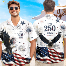 Load image into Gallery viewer, Personalized America 250th Hawaiian Shirt Custom Gift for Him
