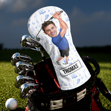 Load image into Gallery viewer, Personalized Funny Golfer Photo Golf Head Cover Unique Gift for Dad
