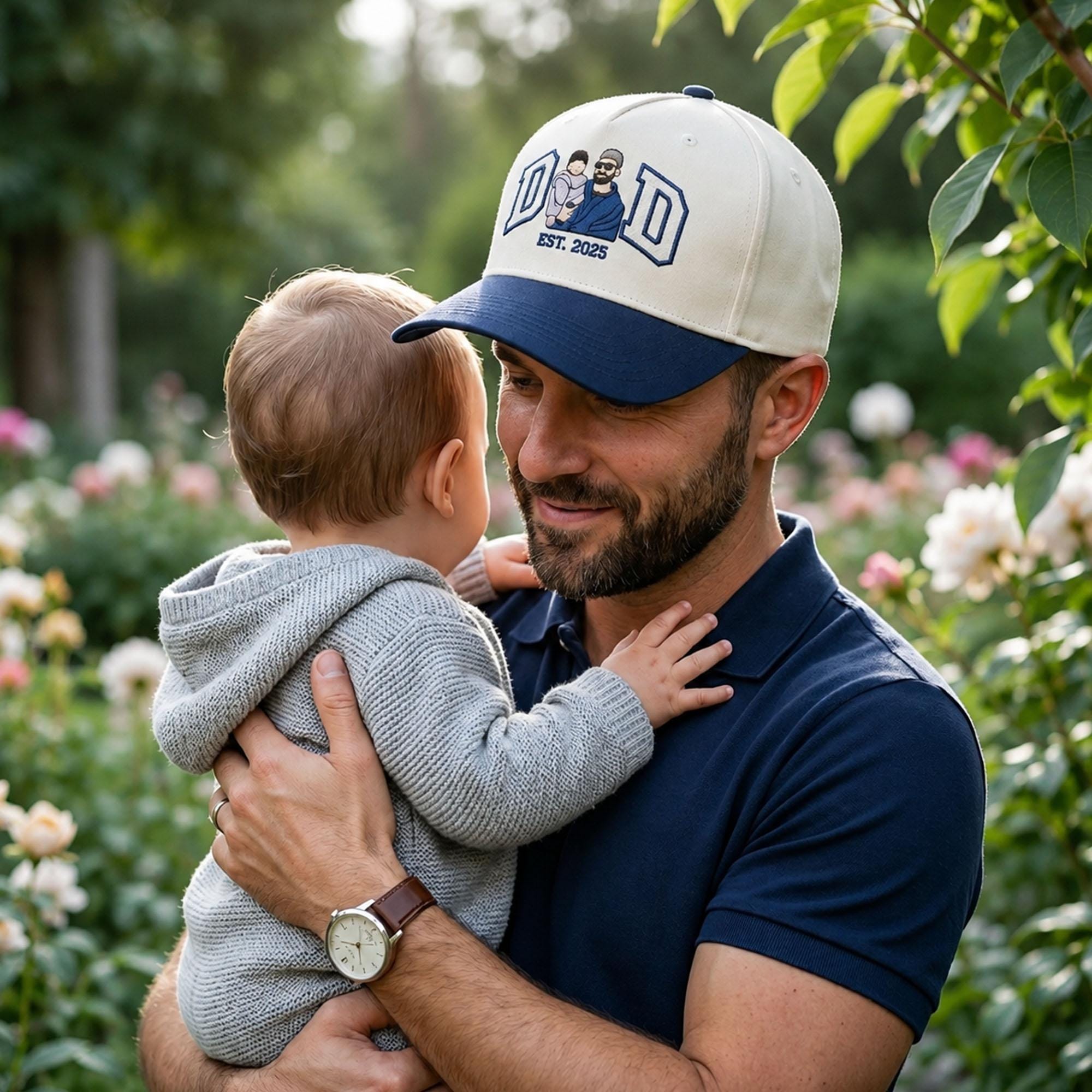 Personalized Embroidered Dad Trucker Hat Custom Gift for Father's Day