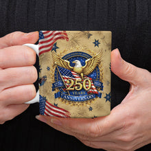 Load image into Gallery viewer, Personalized USA 250 Years Eagle Coffee Mug Custom Gift
