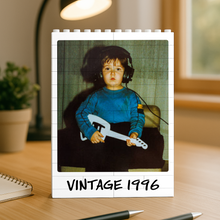 Load image into Gallery viewer, Personalized Photo Vintage Building Block Birthday Gift for Him/Her
