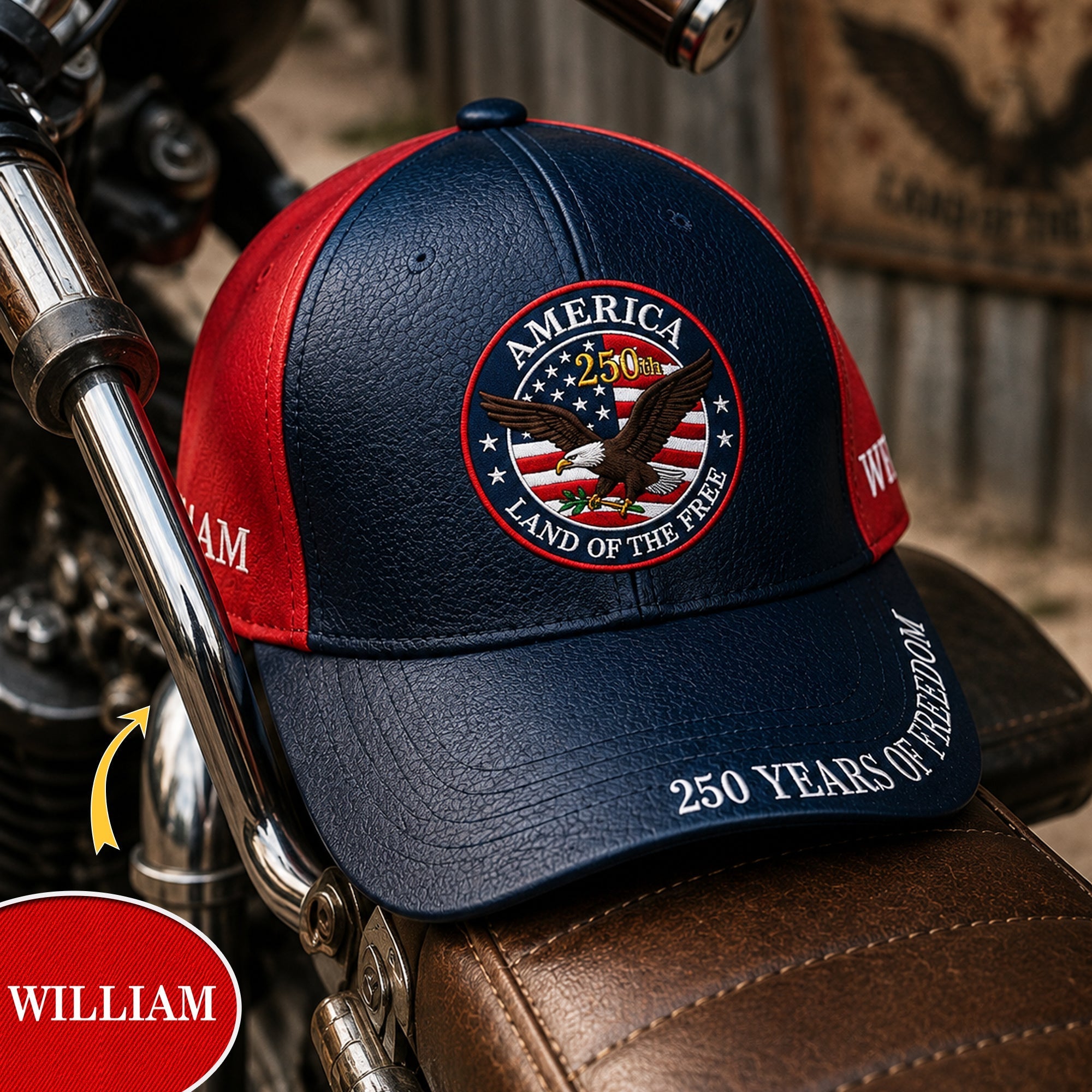 Personalized 250 Years Cap Custom Name Gift for Dad